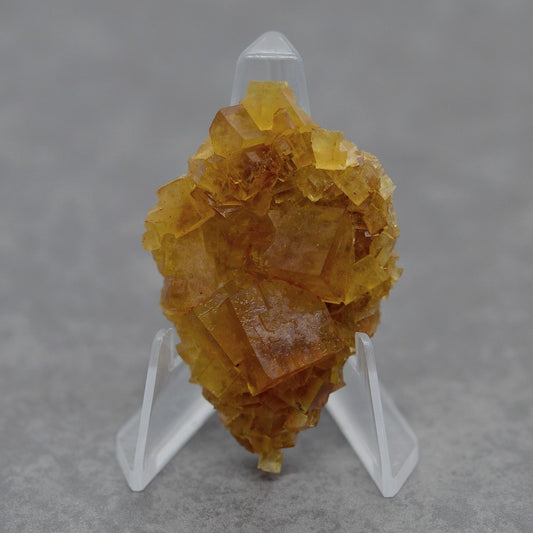 Fluorine jaune orange foncée de 27g sur présentoir