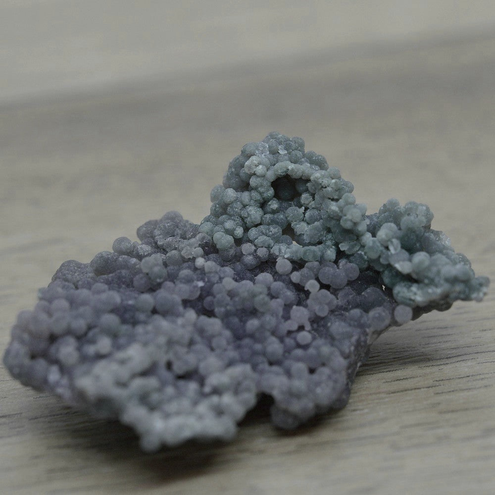 Calcédoine grappe ou microcristallin de quartz bicolore 16g