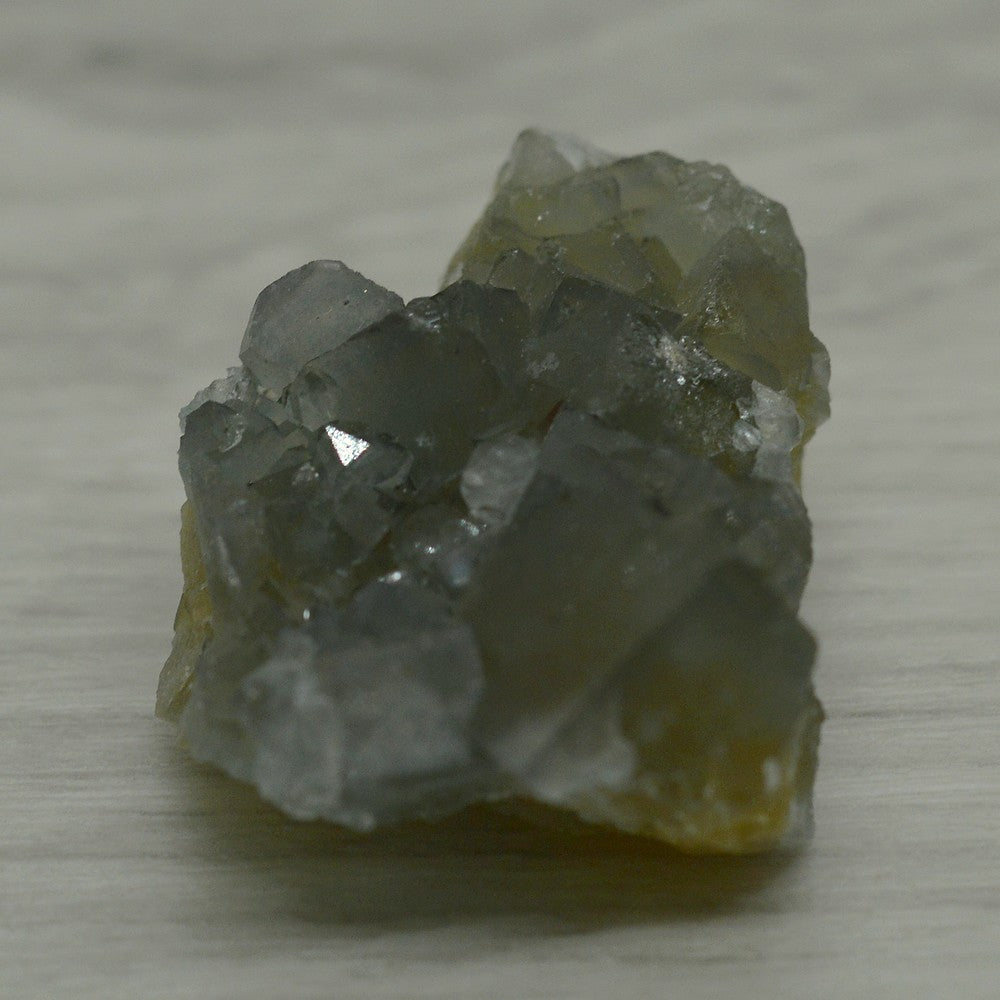 Cubes de fluorite jaune gris et quartz 24g 