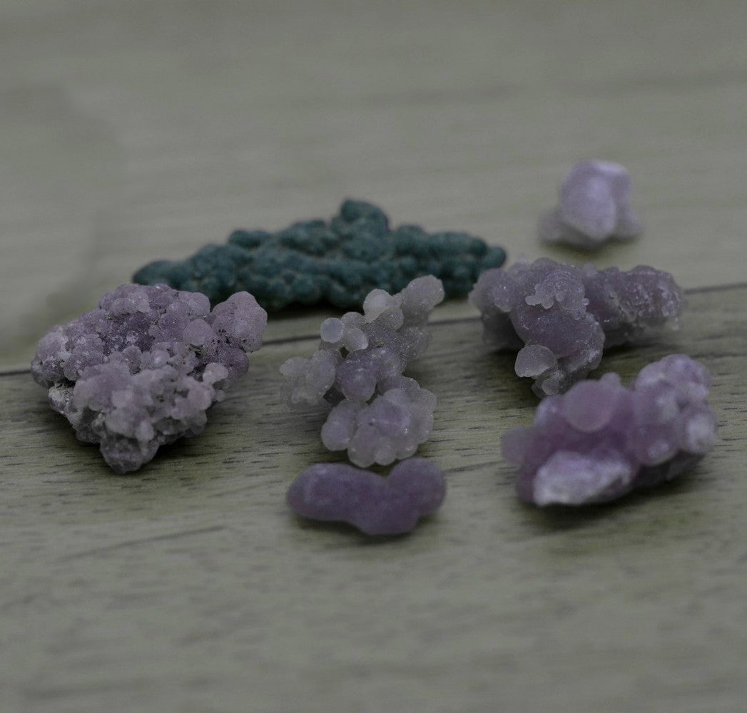 Lot de petites calcédoines botryoïdales d'Indonésie de 22g